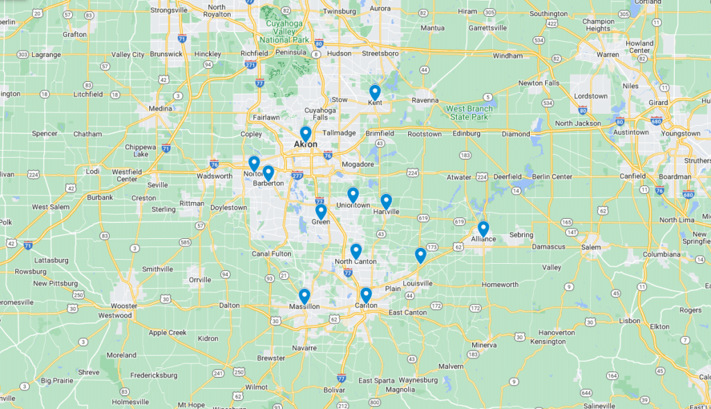 pressure washing service near me north canton oh map